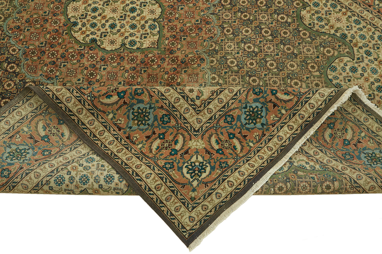 6x9 Beige Vintage Large Area Rug - 46458