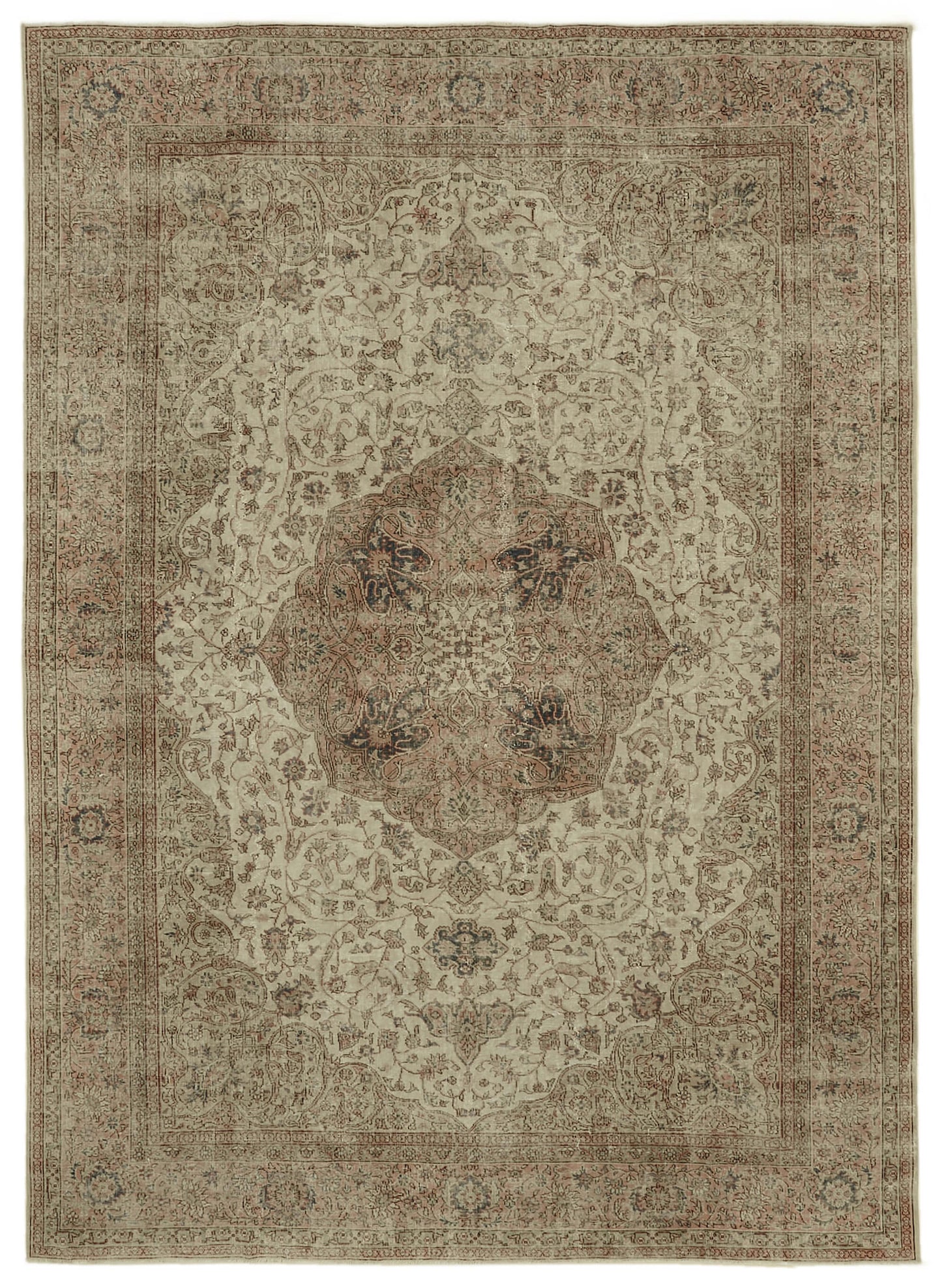 9x13 Beige Vintage Large Area Rug - 46461