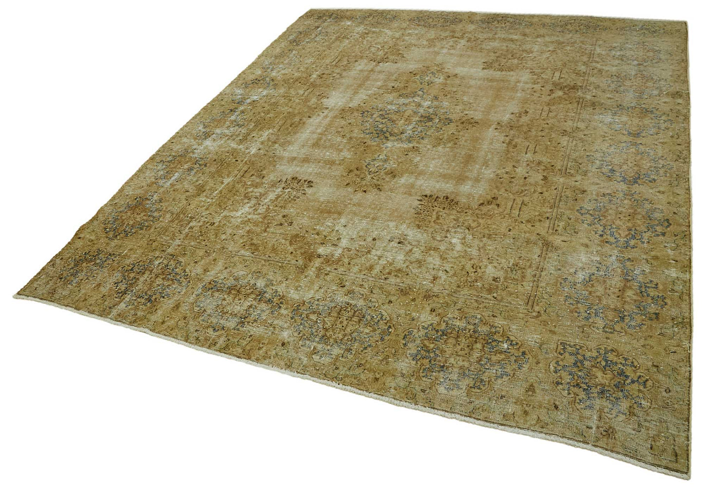 9x12 Yellow Overdyed Large Area Rug - 46466