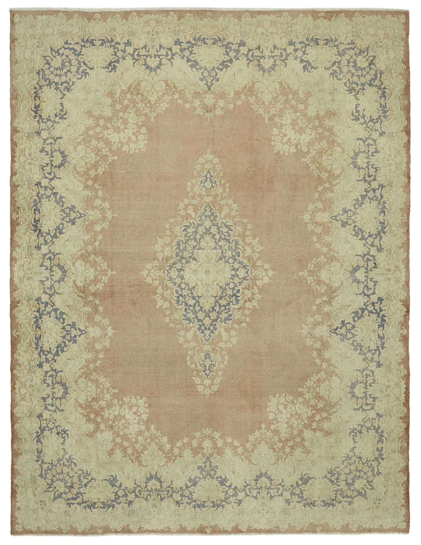 10x13 Beige Vintage Large Area Rug - 46468