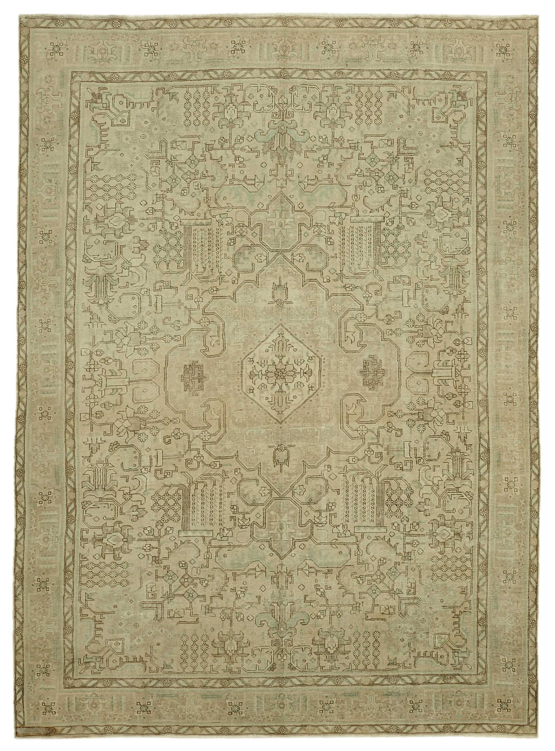 9x13 Beige Vintage Large Area Rug - 46469