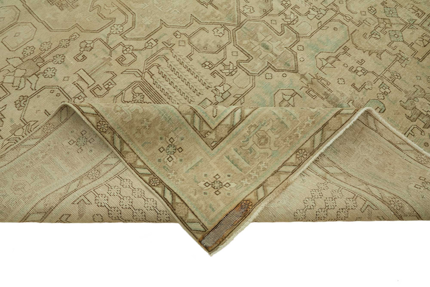 9x13 Beige Vintage Large Area Rug - 46469