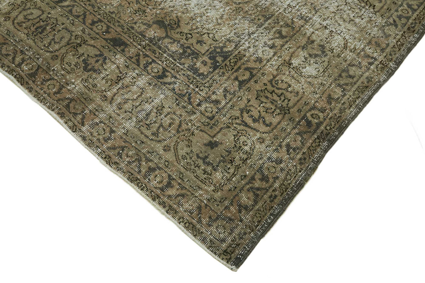 8x11 Grey Vintage Large Area Rug - 46470