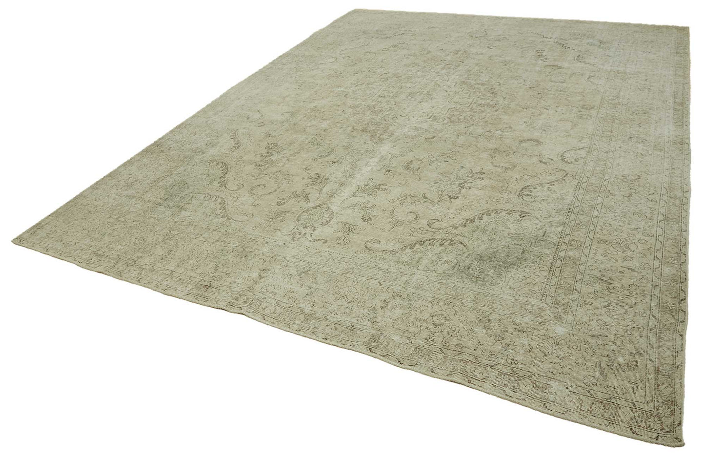 11x15 Beige Vintage Large Area Rug - 46471