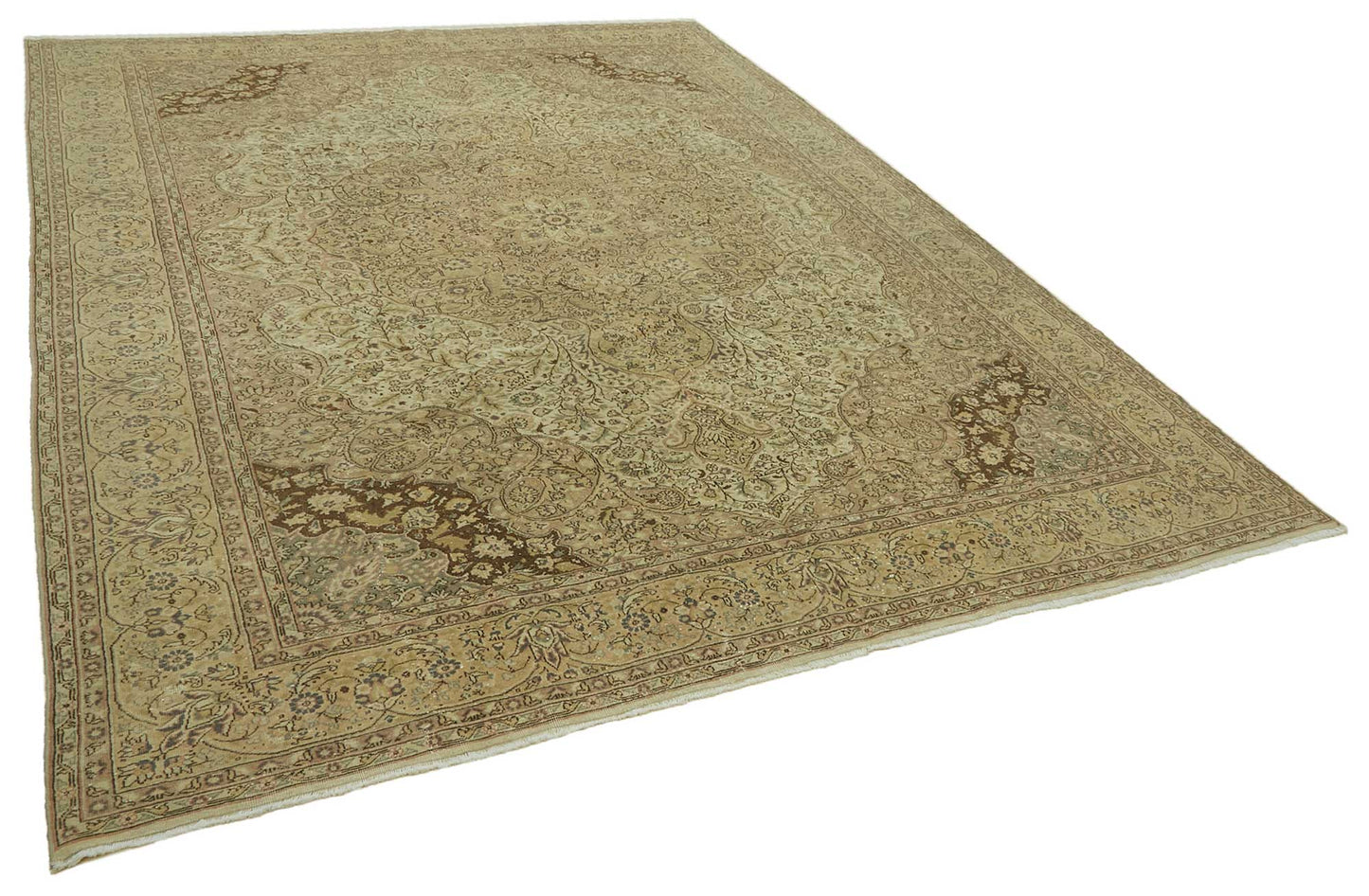 9x12 Beige Vintage Large Area Rug - 46475