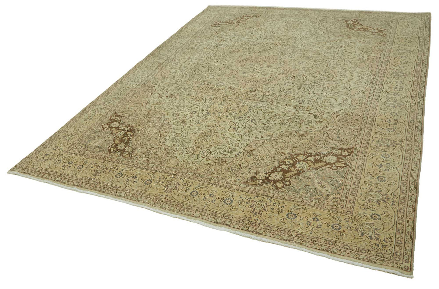 9x12 Beige Vintage Large Area Rug - 46475