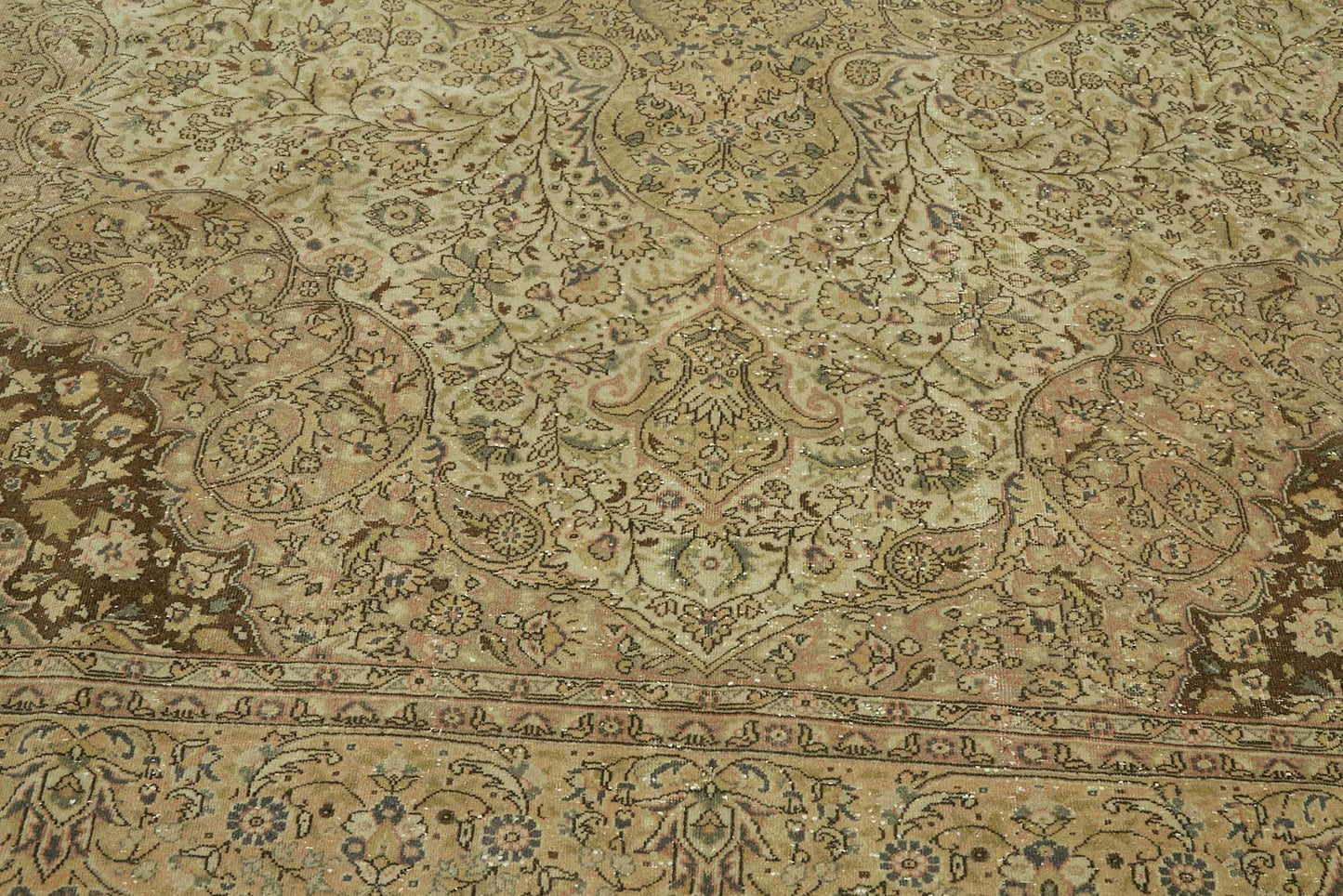 9x12 Beige Vintage Large Area Rug - 46475