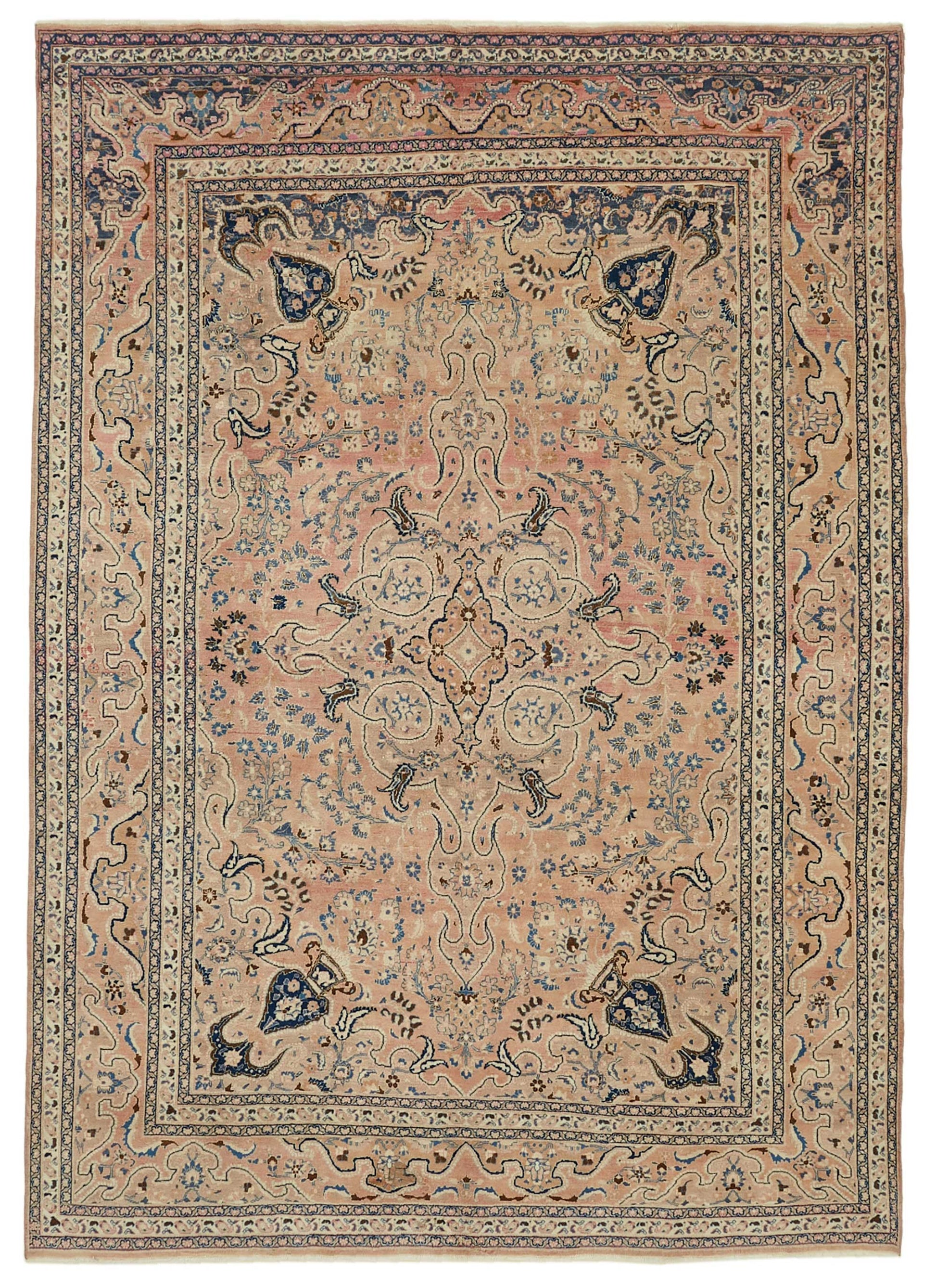 8x12 Beige Vintage Large Area Rug - 46476