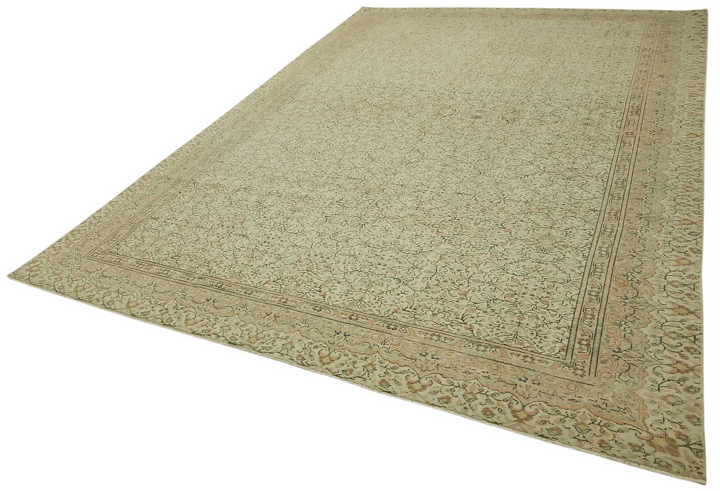 8x12 Beige Vintage Large Area Rug - 46509