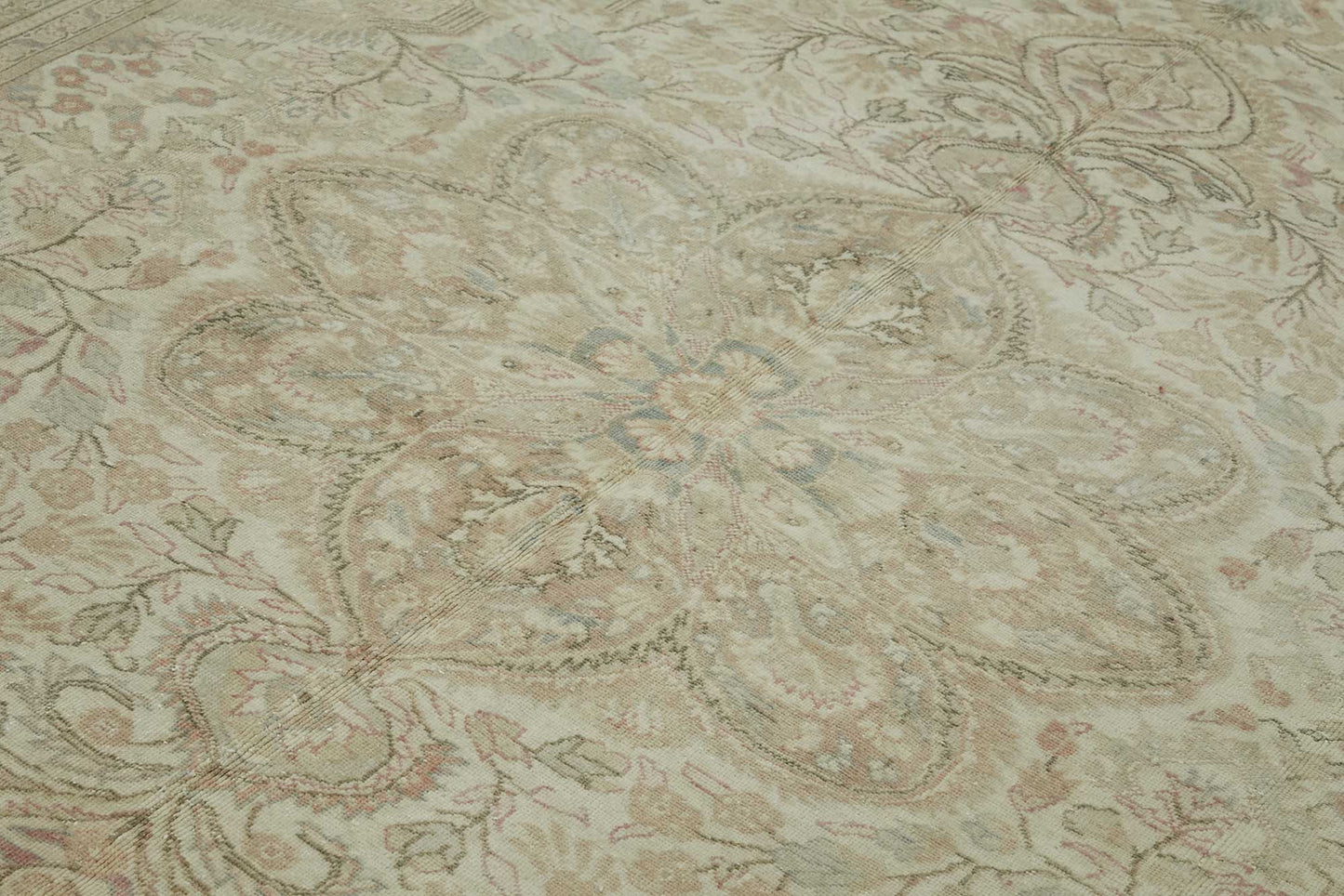 8x11 Beige Vintage Large Area Rug - 46510