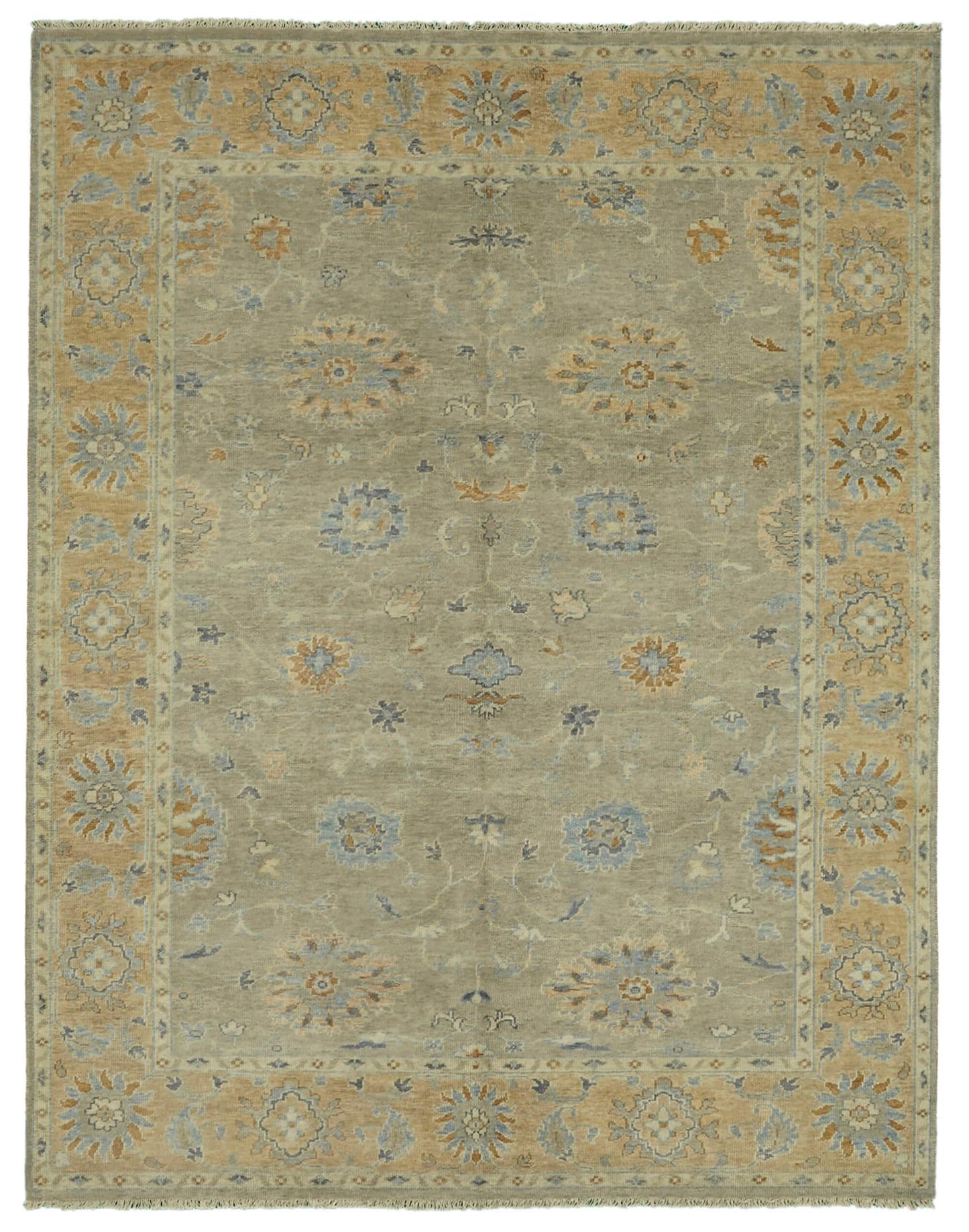 8x10 Beige Oushak Rug - 46530