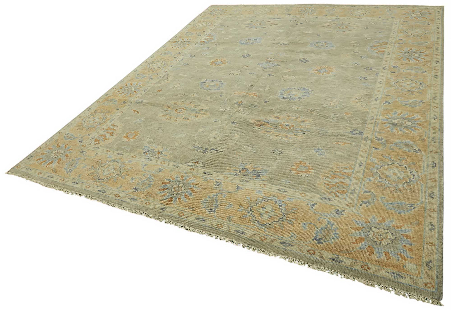 8x10 Beige Oushak Rug - 46530