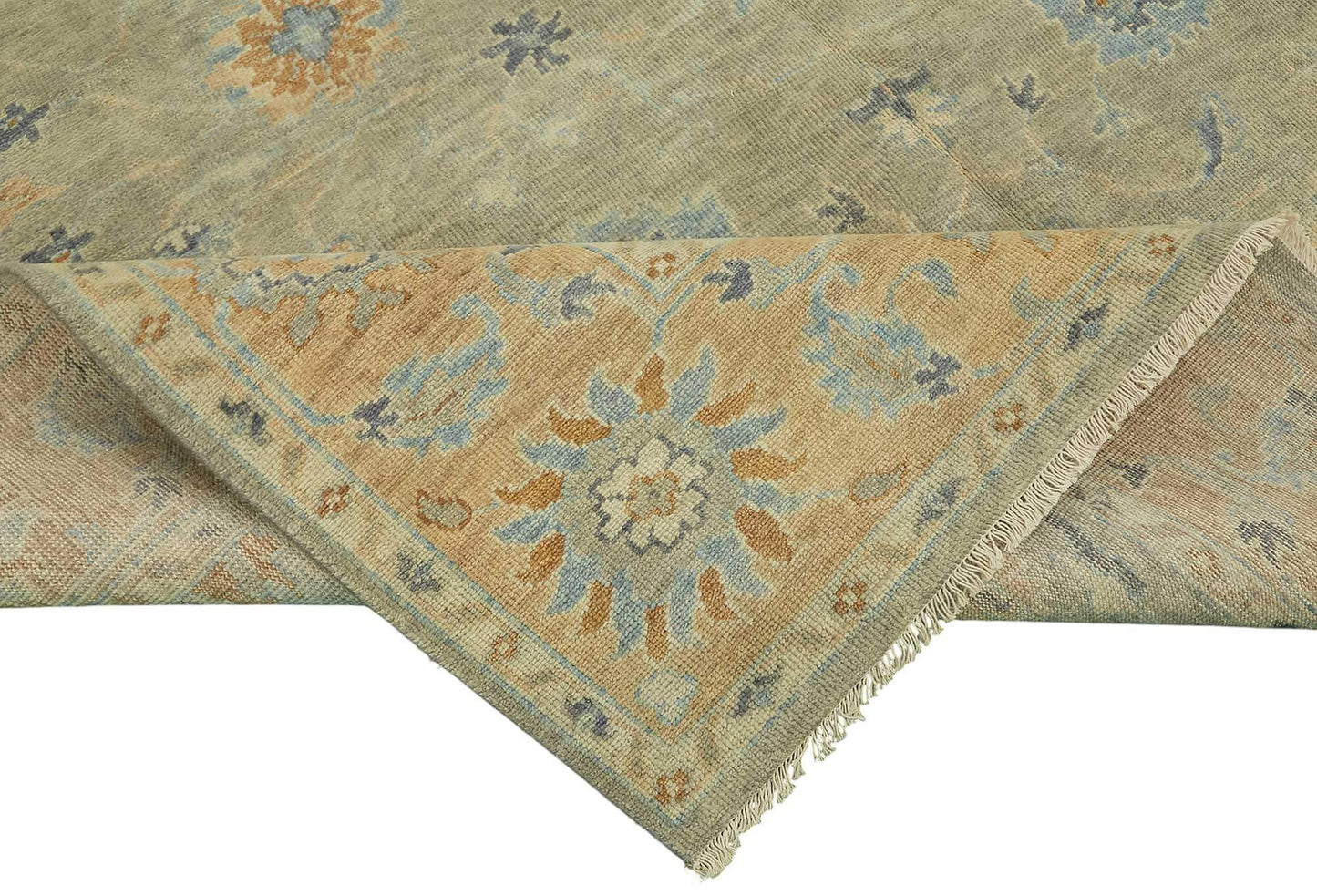 8x10 Beige Oushak Rug - 46530