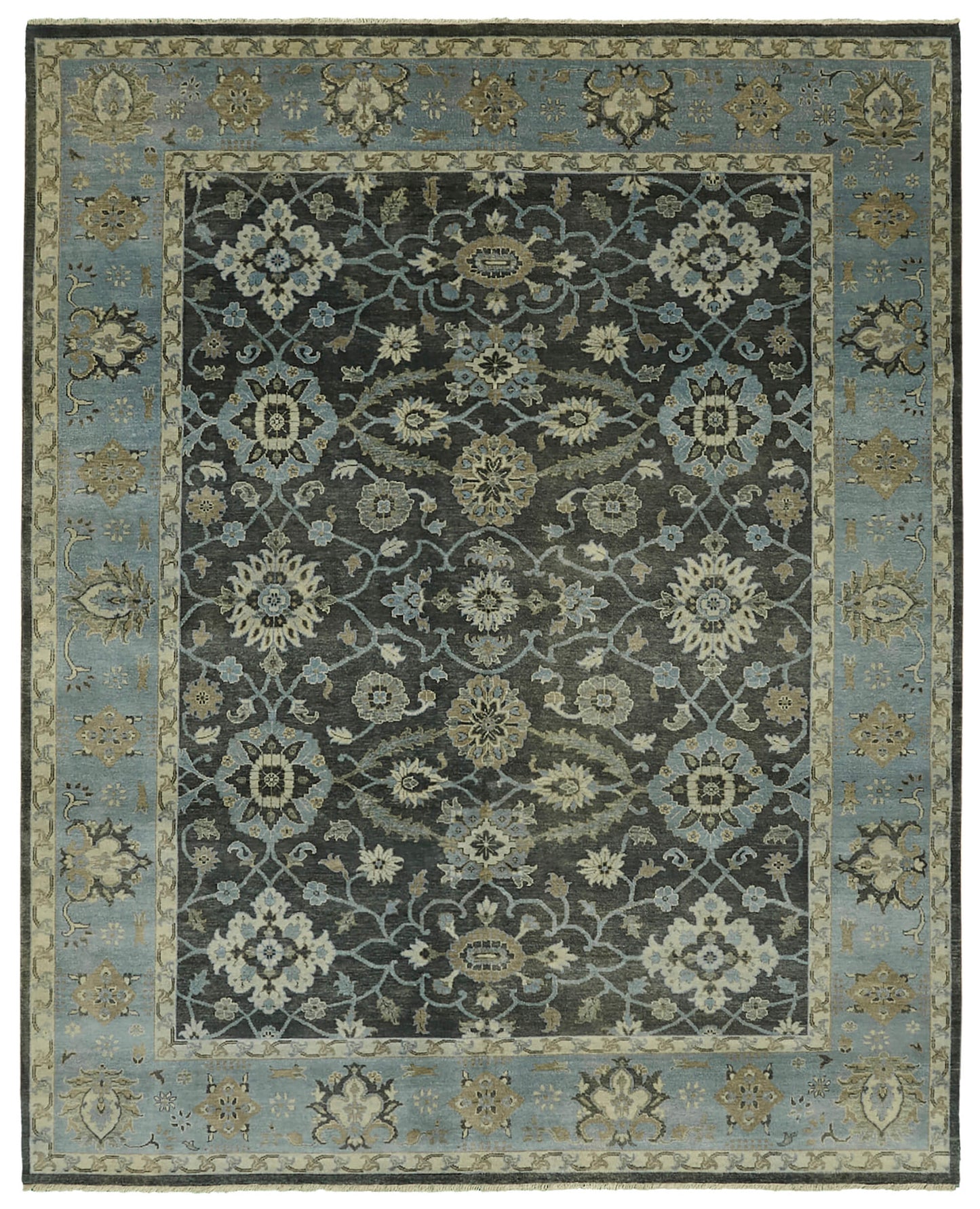 8x10 Blue Oushak Rug - 46531