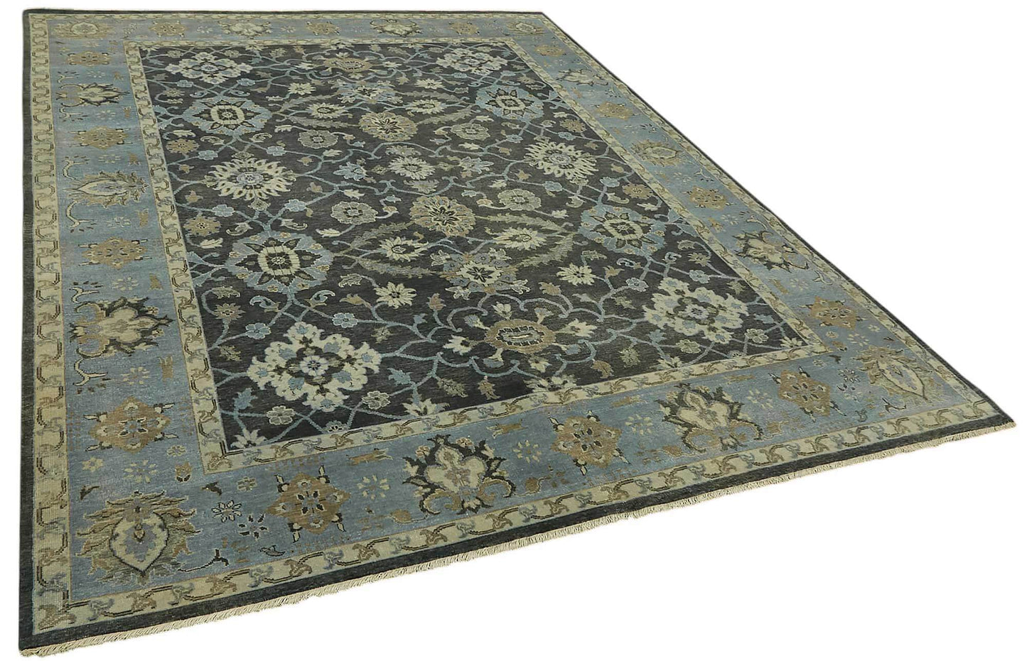 8x10 Blue Oushak Rug - 46531