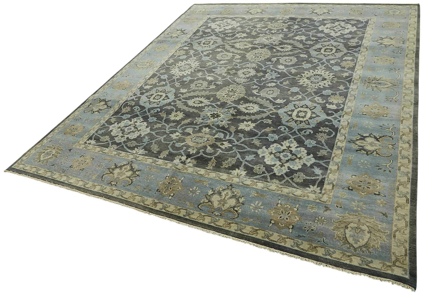 8x10 Blue Oushak Rug - 46531