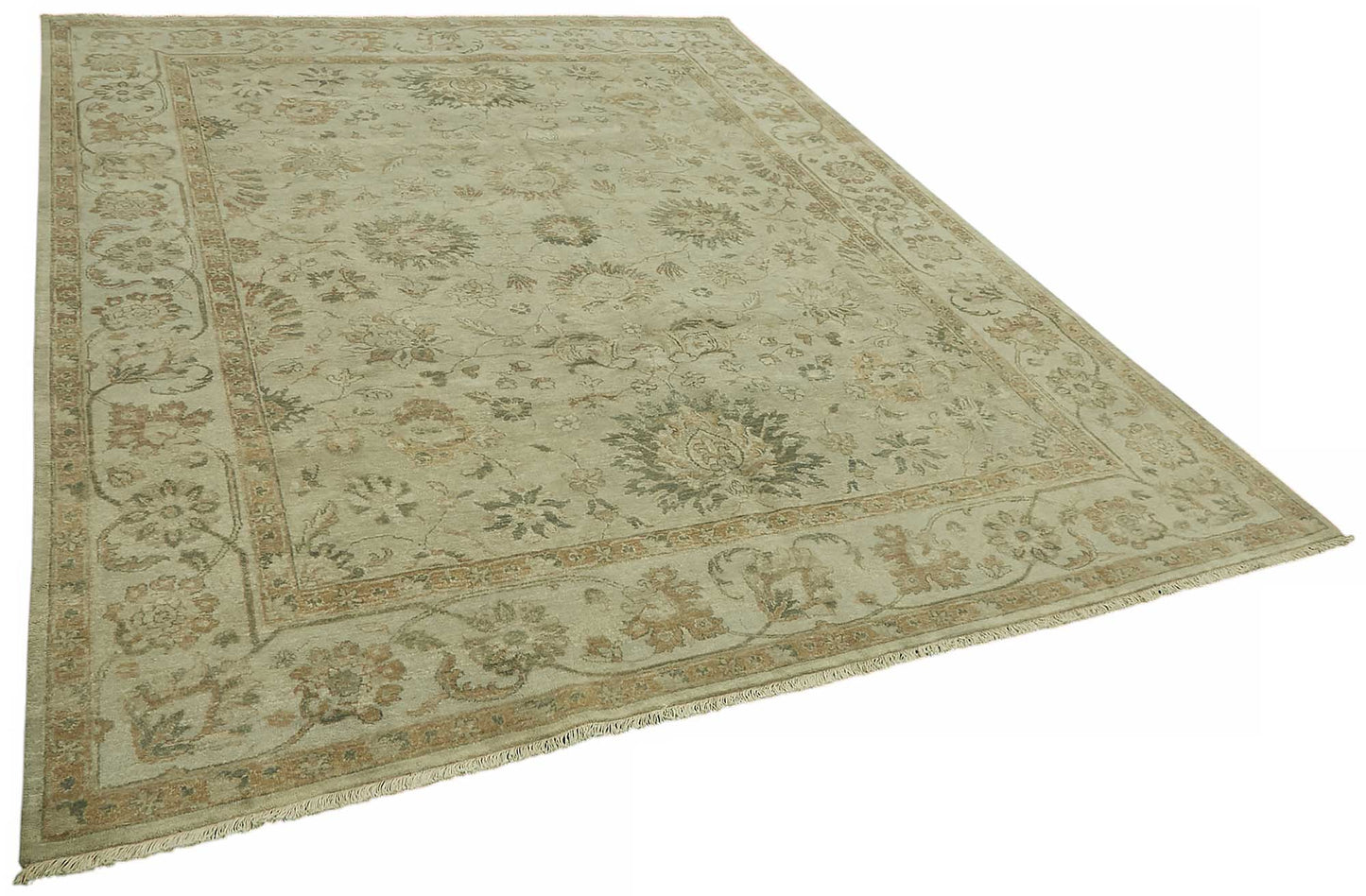 8x10 Beige Oushak Rug - 46532