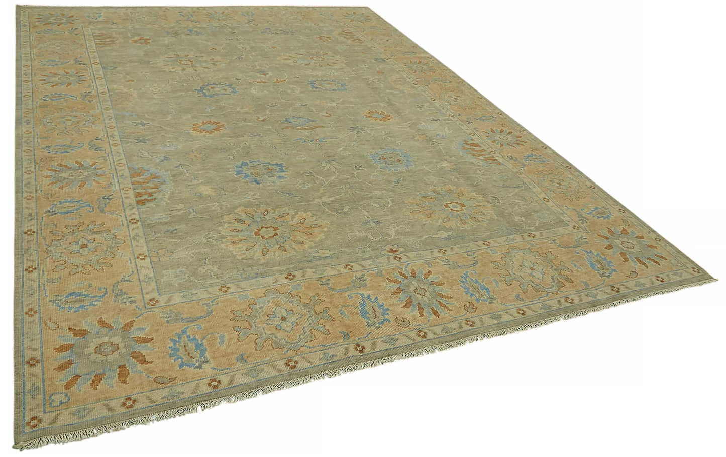 9x12 Beige Oushak Rug - 46559