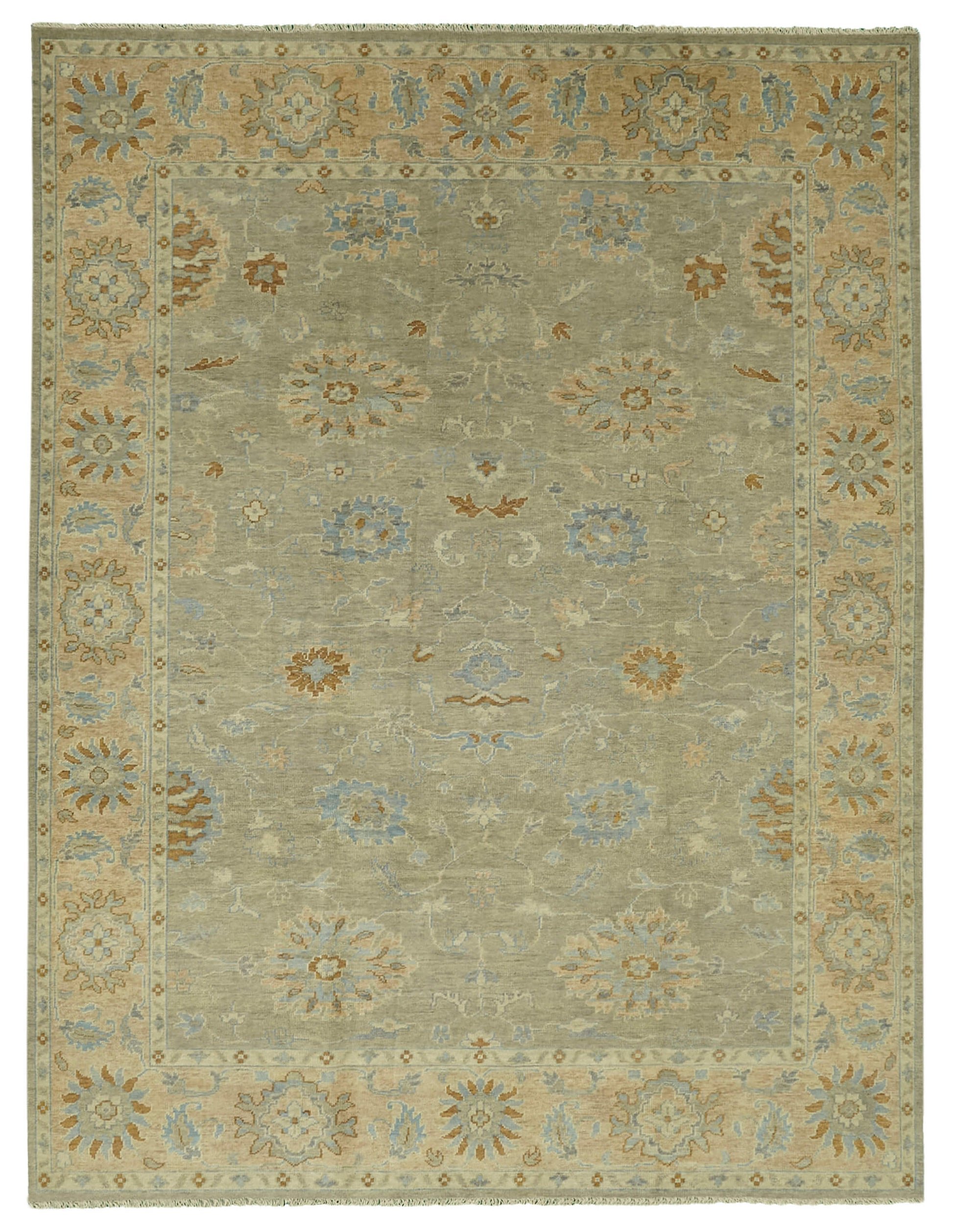 9x12 Beige Oushak Rug - 46561