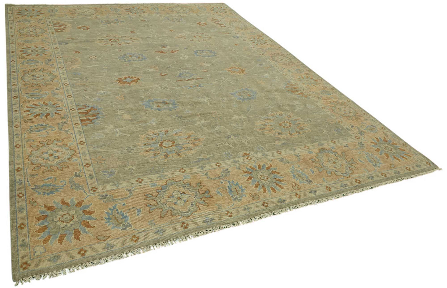 9x12 Beige Oushak Rug - 46561