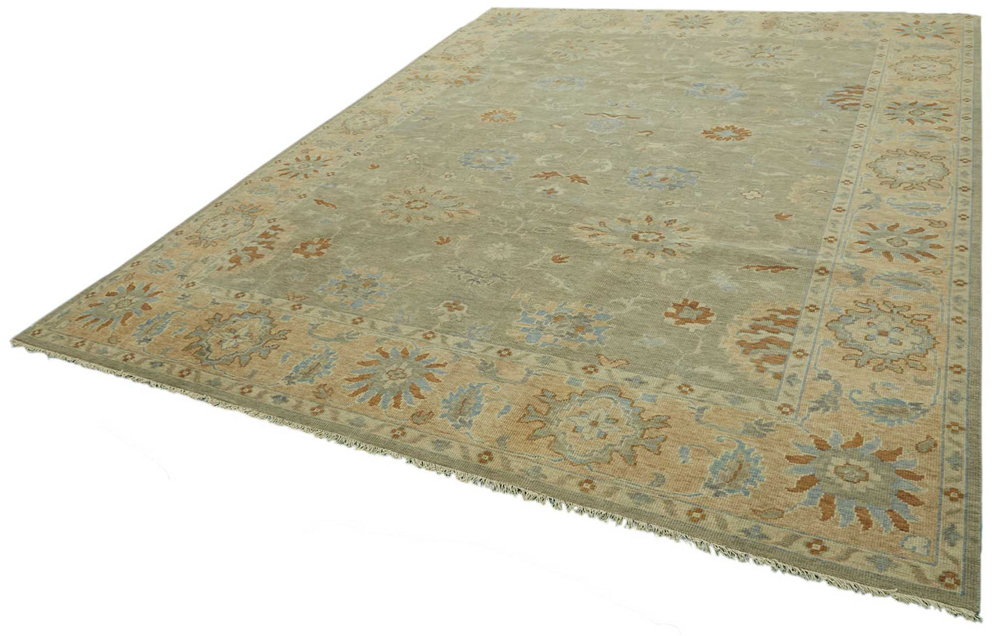 9x12 Beige Oushak Rug - 46561