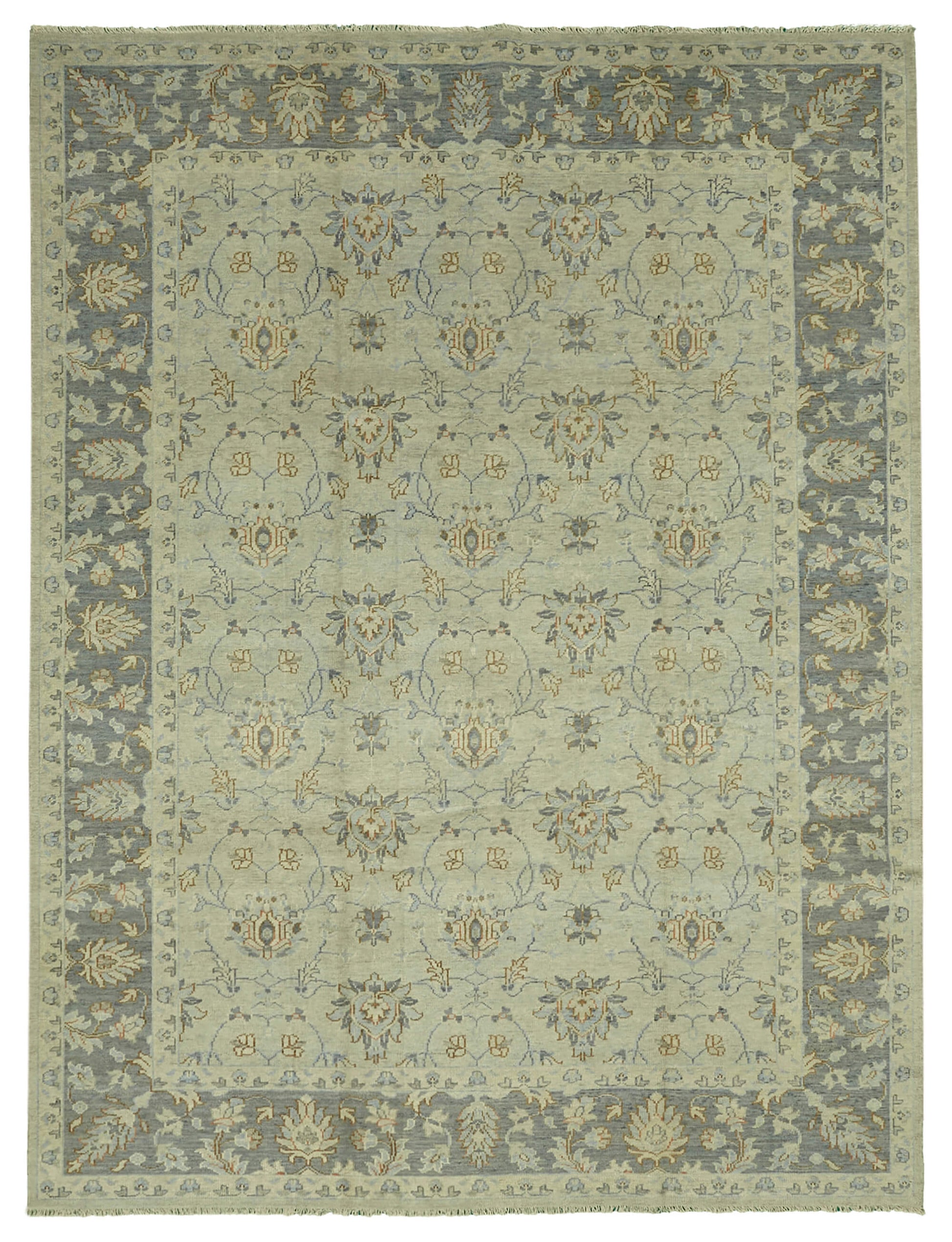 9x12 Blue Oushak Rug - 46563