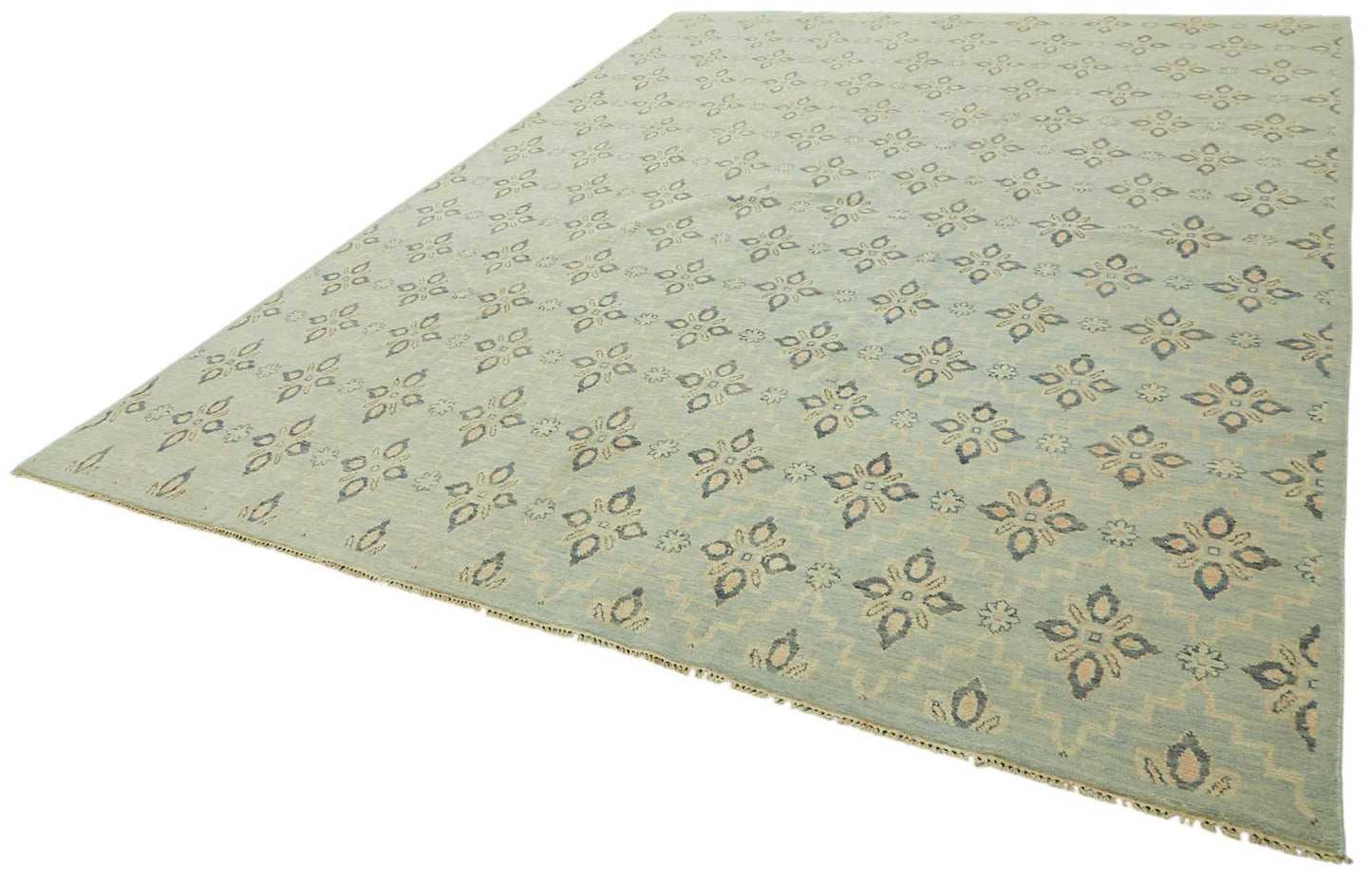 9x12 Blue Oushak Rug - 46568