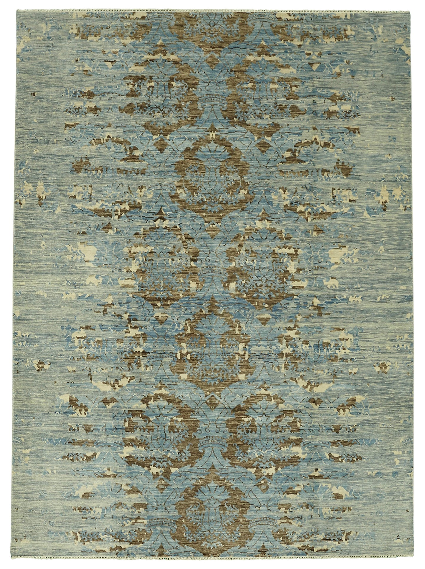 9x12 Blue Oushak Rug - 46575