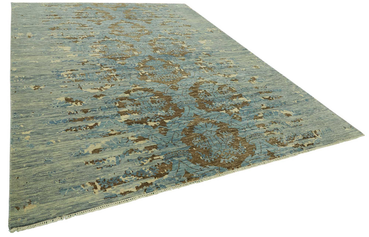 9x12 Blue Oushak Rug - 46575