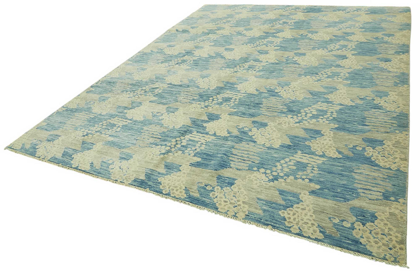 9x12 Blue Oushak Rug - 46577