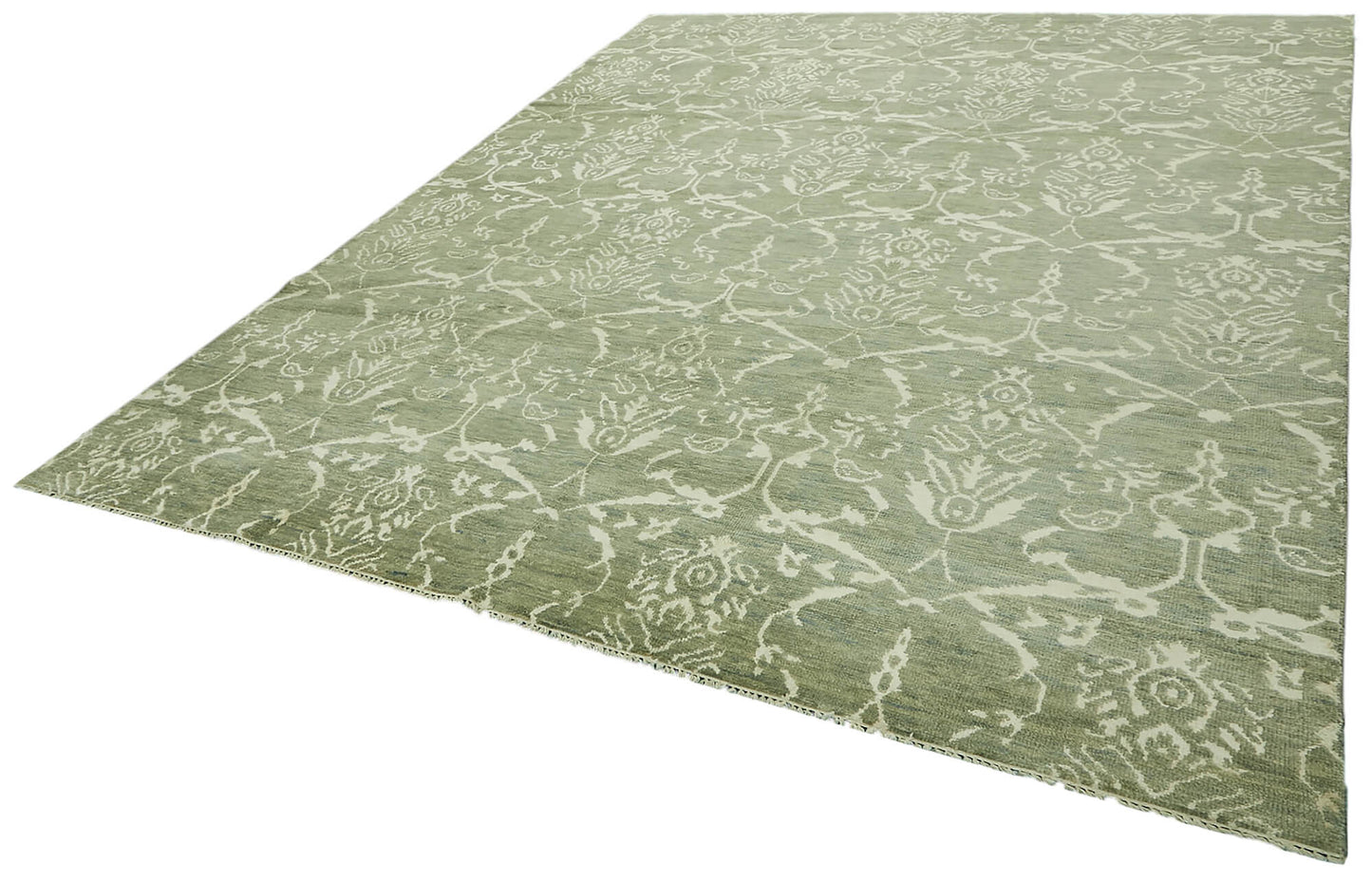 9x11 Green Oushak Rug - 46579