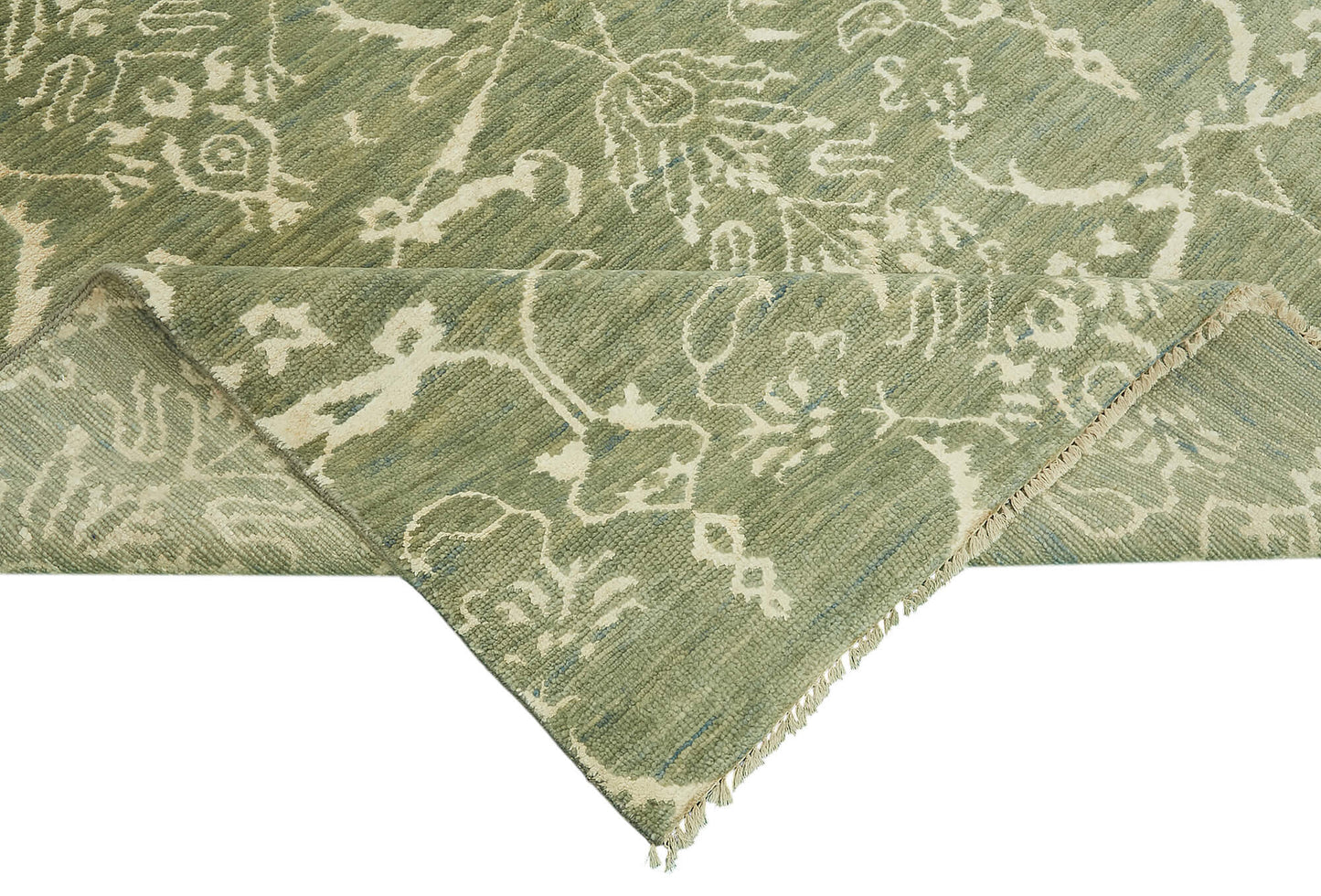 9x11 Green Oushak Rug - 46579