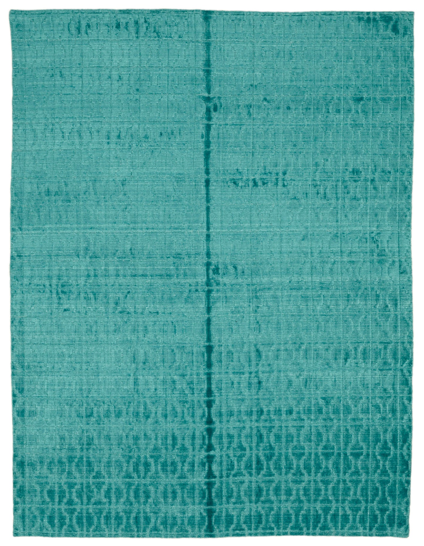 8x11 Turquoise Oushak Rug - 46590