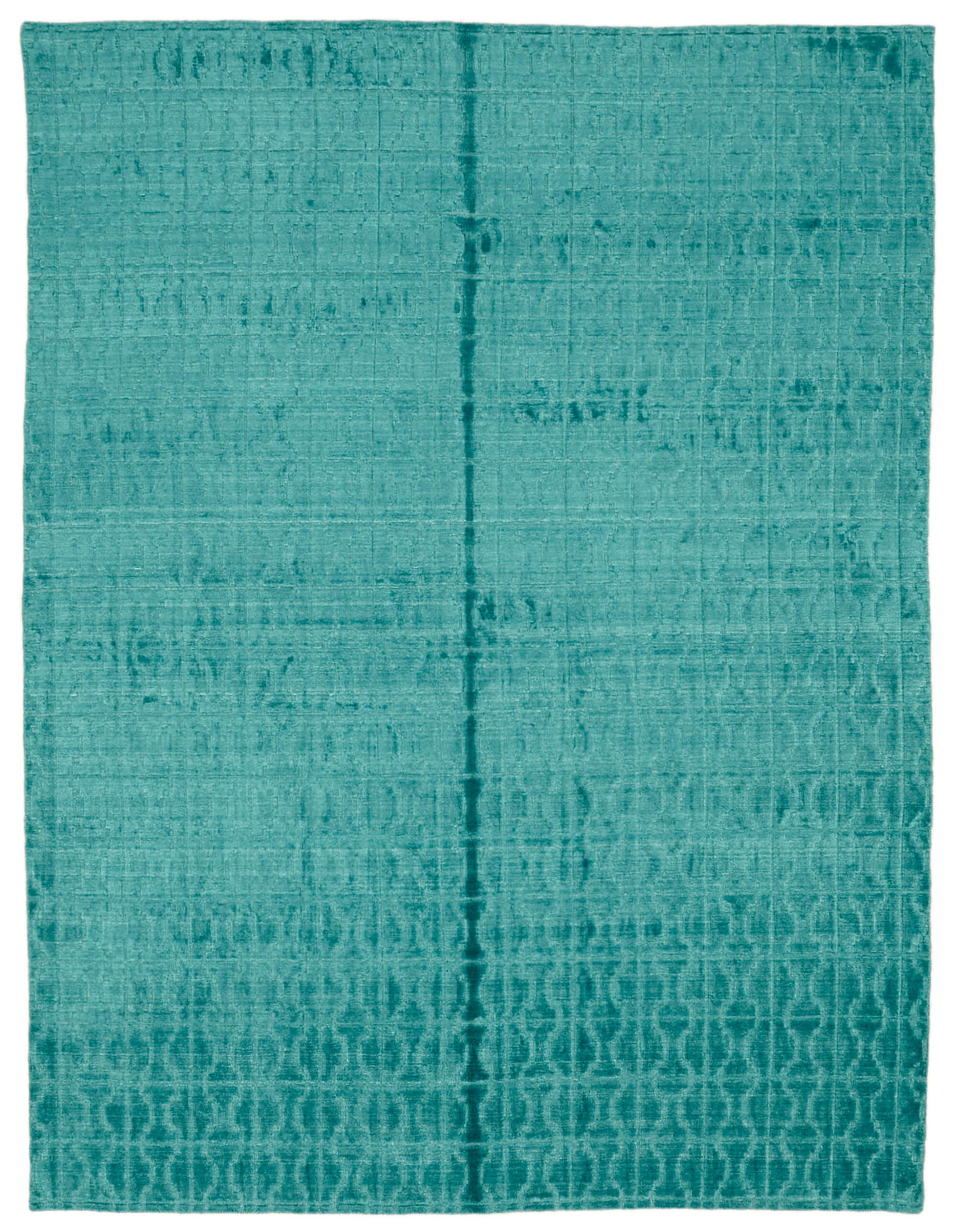 8x11 Turquoise Oushak Rug - 46590