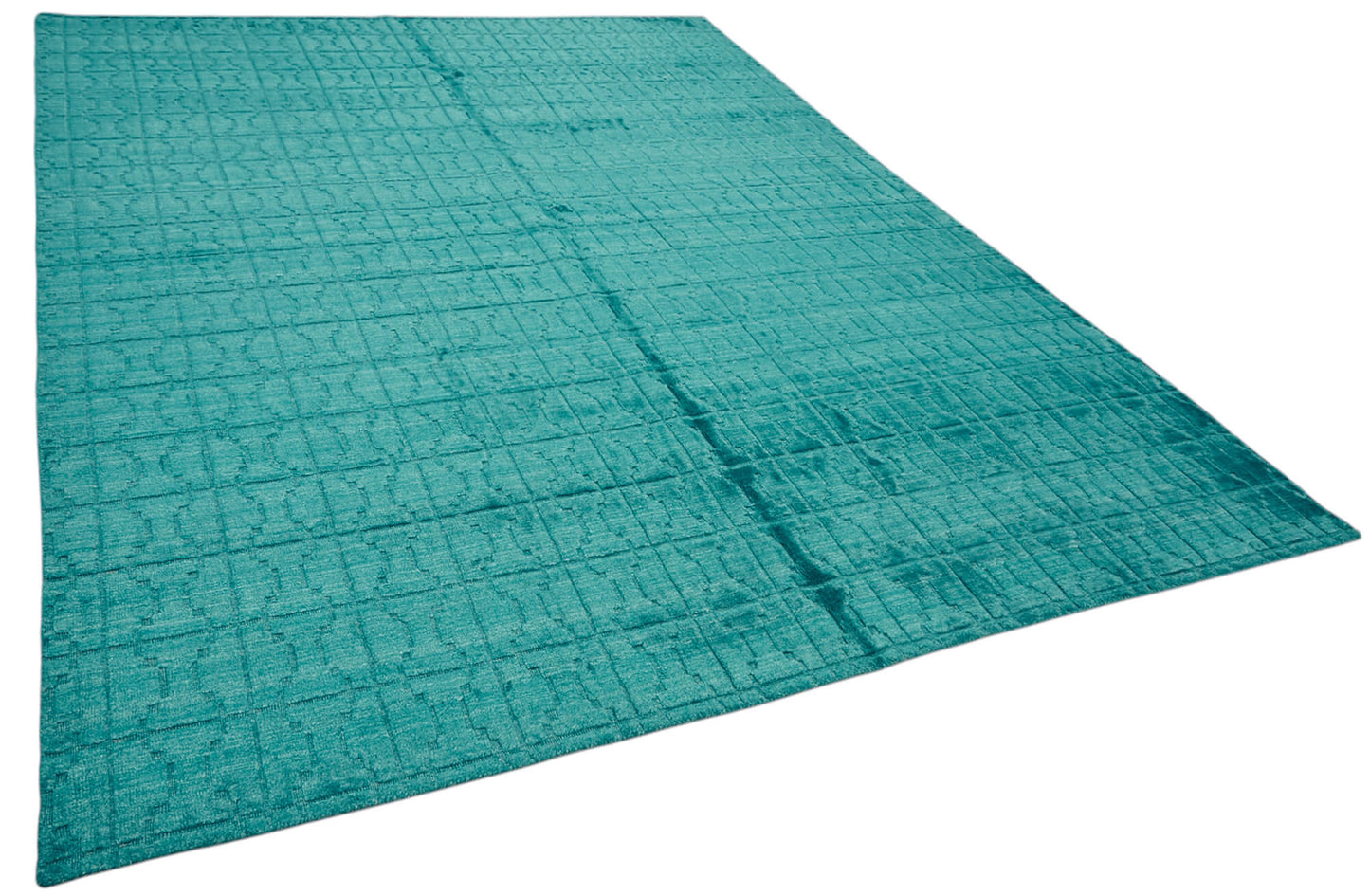 8x11 Turquoise Oushak Rug - 46590