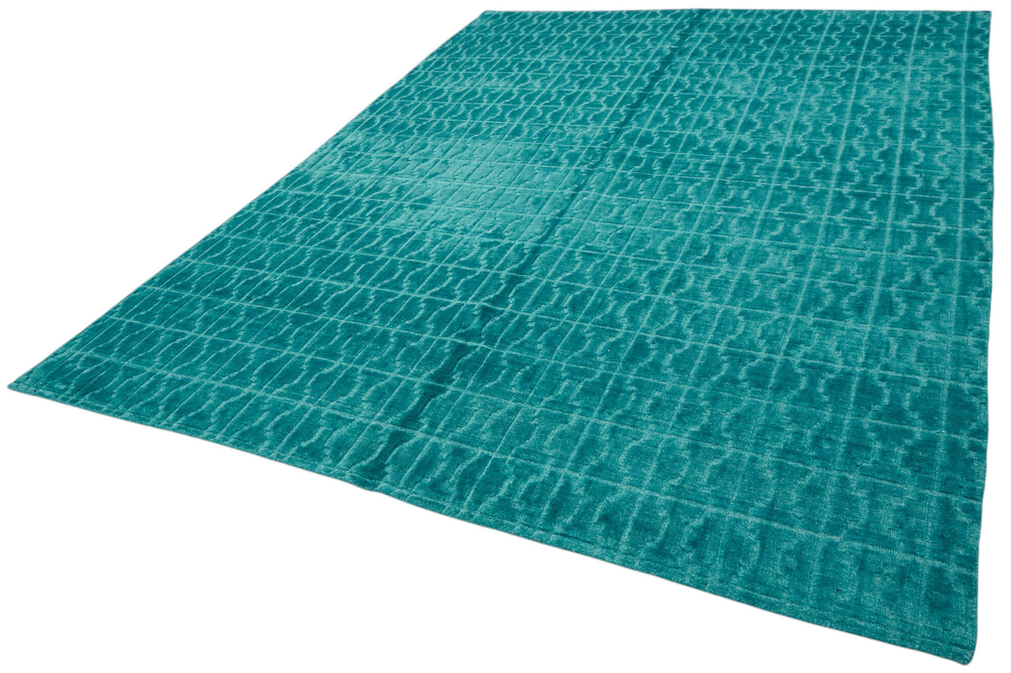 8x11 Turquoise Oushak Rug - 46590