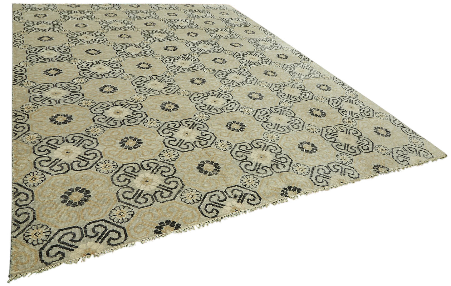 9x12 Beige Oushak Rug - 46598