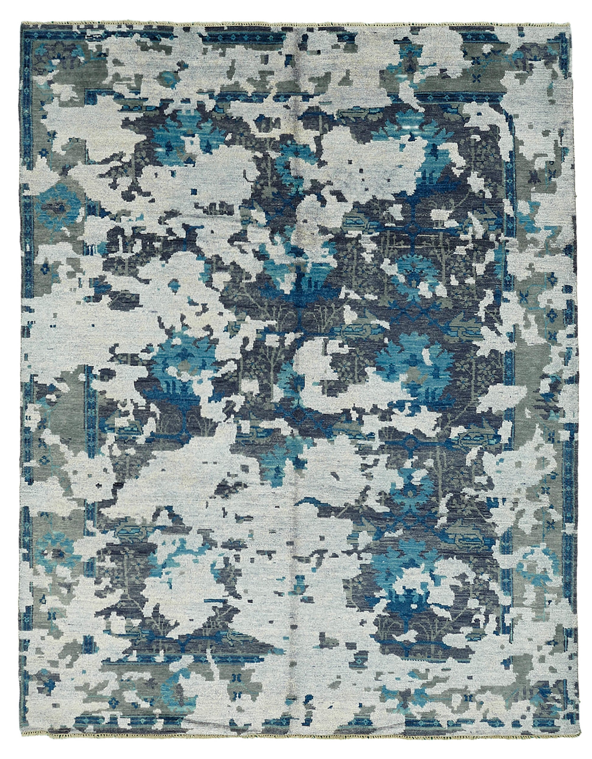 8x10 Blue Oushak Rug - 46600