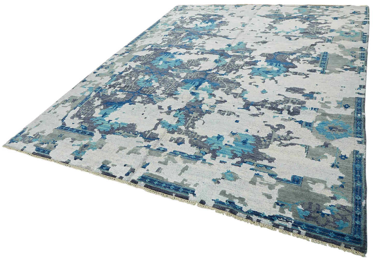 8x10 Blue Oushak Rug - 46600