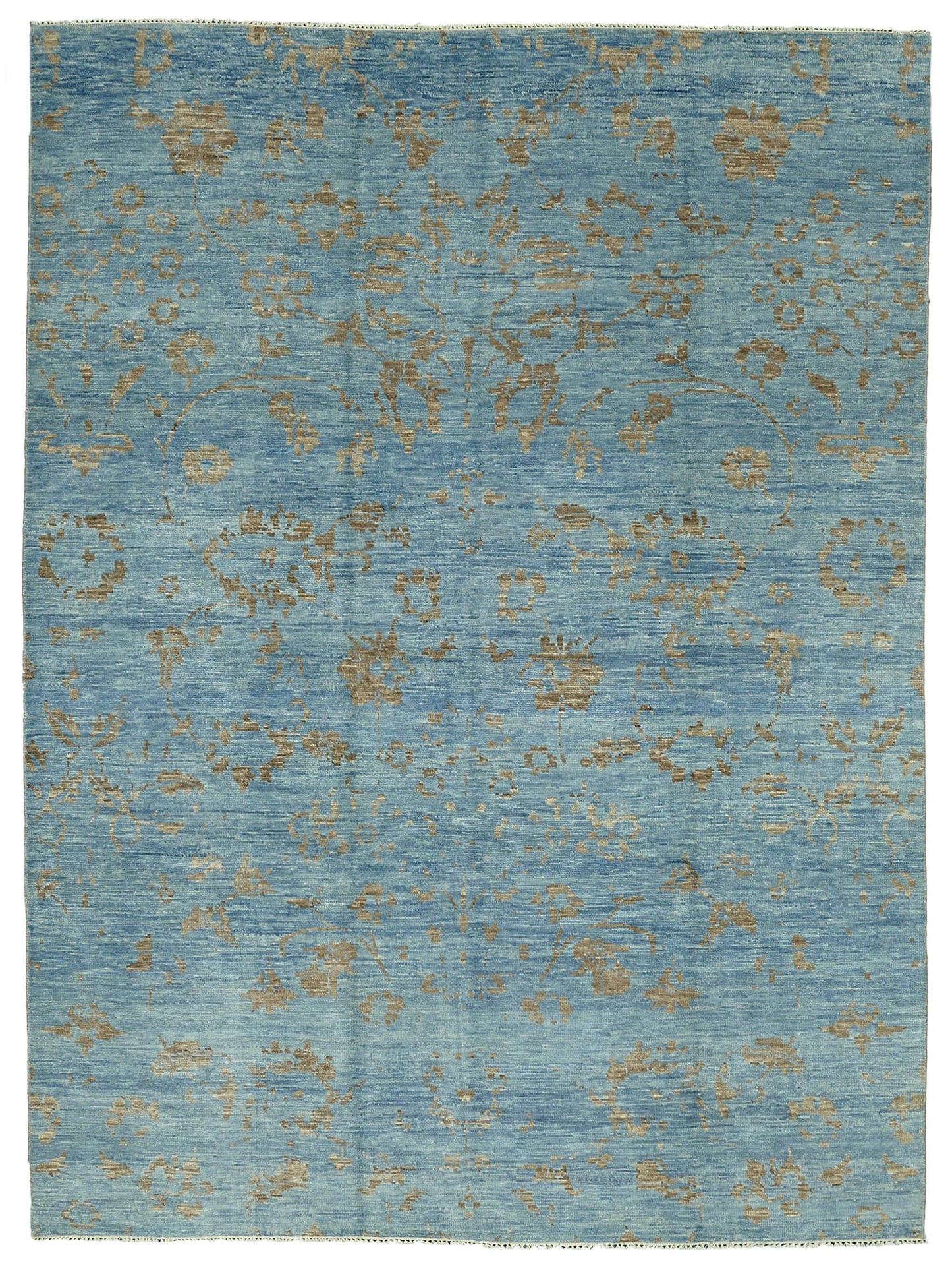 9x12 Blue Oushak Rug - 46602