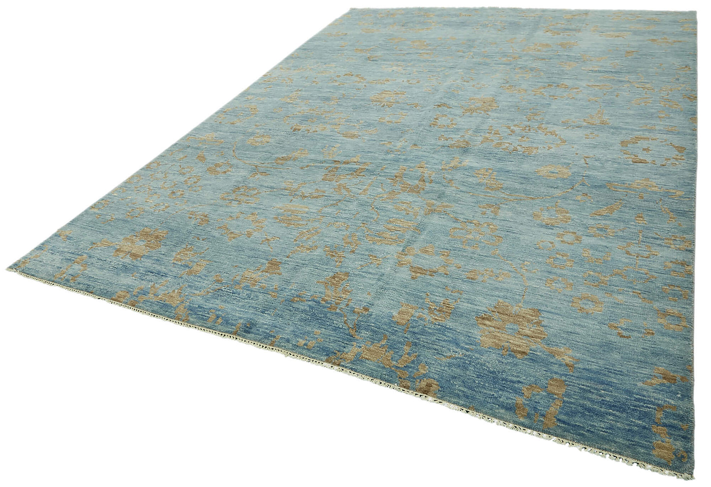 9x12 Blue Oushak Rug - 46602