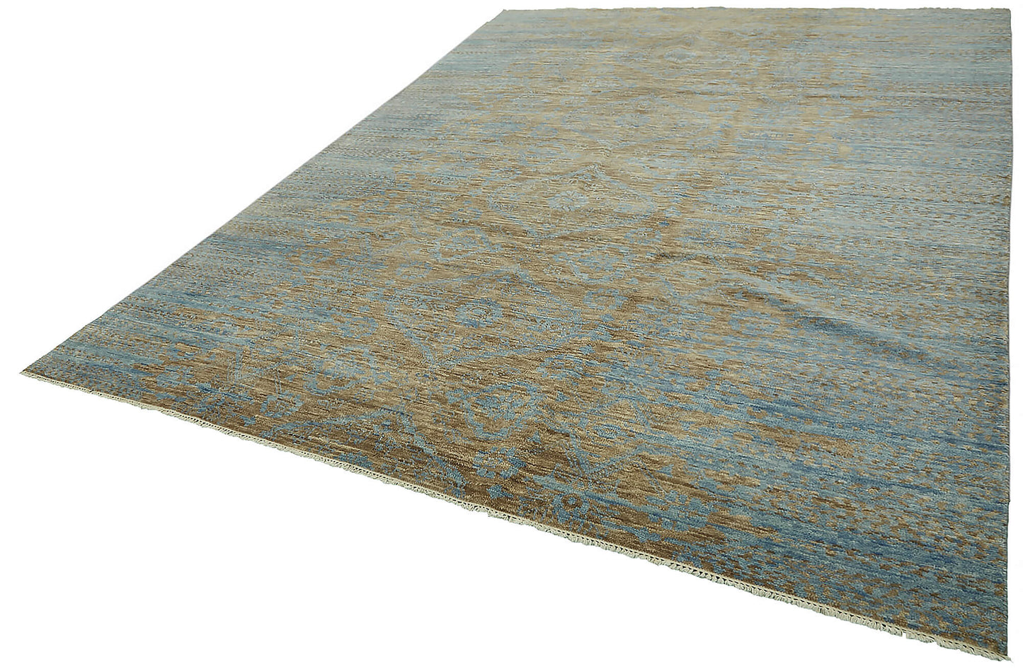 9x12 Blue Oushak Rug - 46616