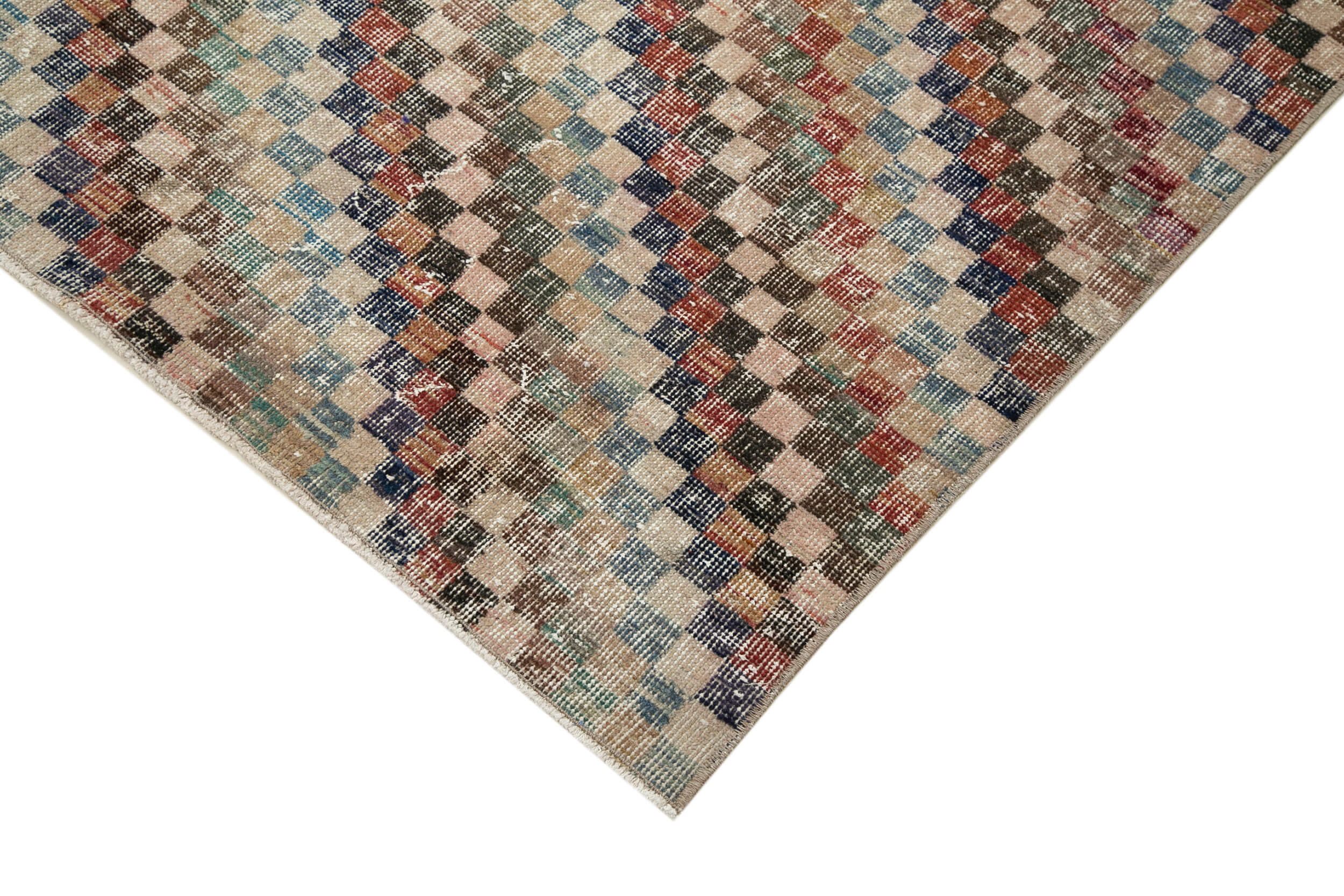 5x8 Multicolor Turkish Bohemian Wool Area Rug -11066