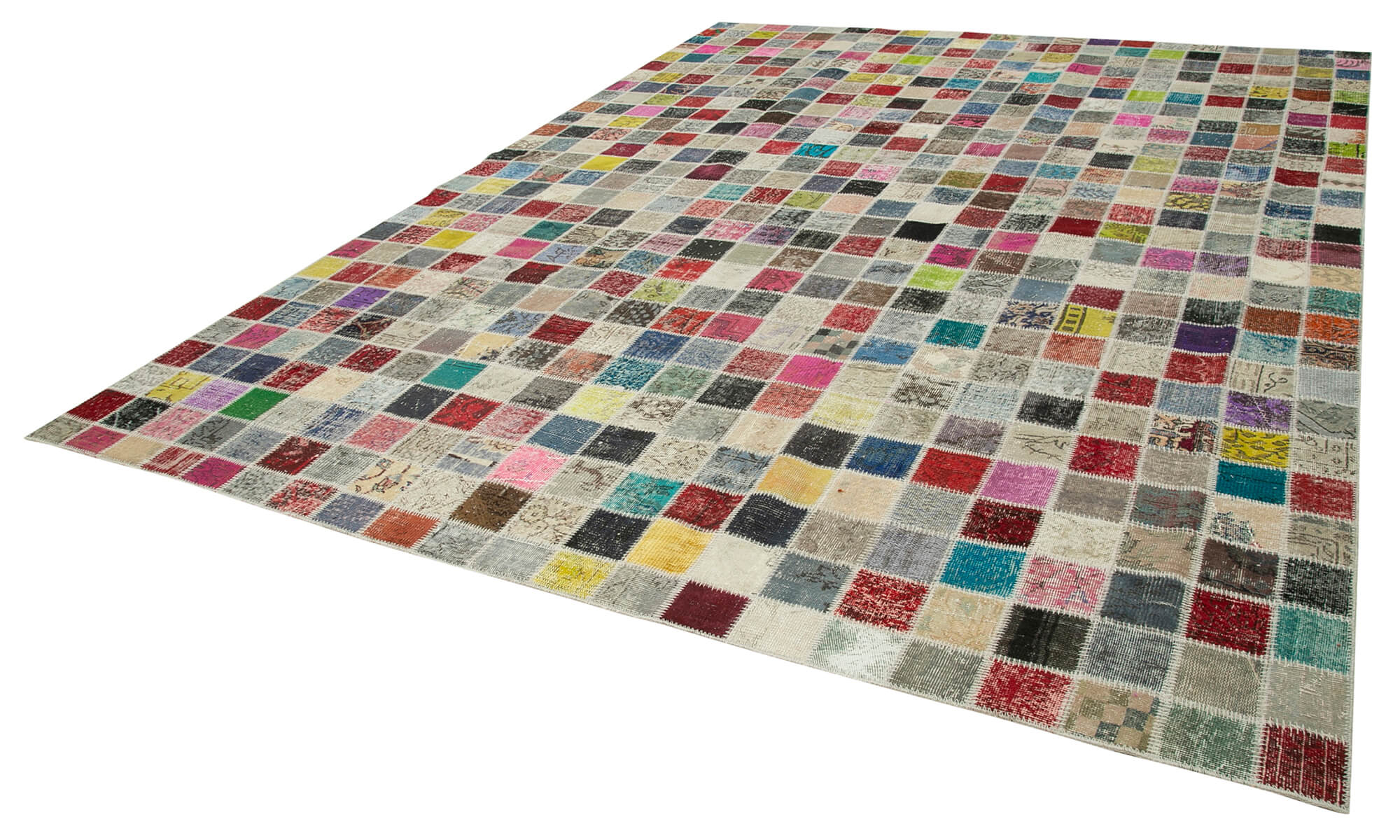 10x13 Multicolor Oversize Wool Patchwork Large Area Rug